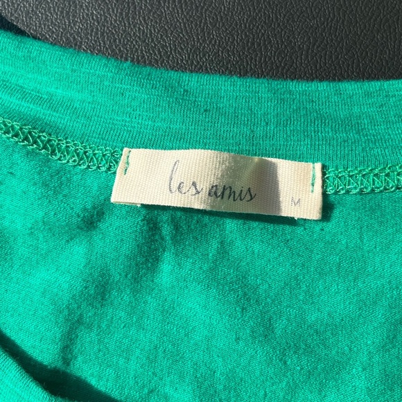 Imperfect cotton blend tee green short sleeve women's tshirt medium casual - Picture 7 of 10